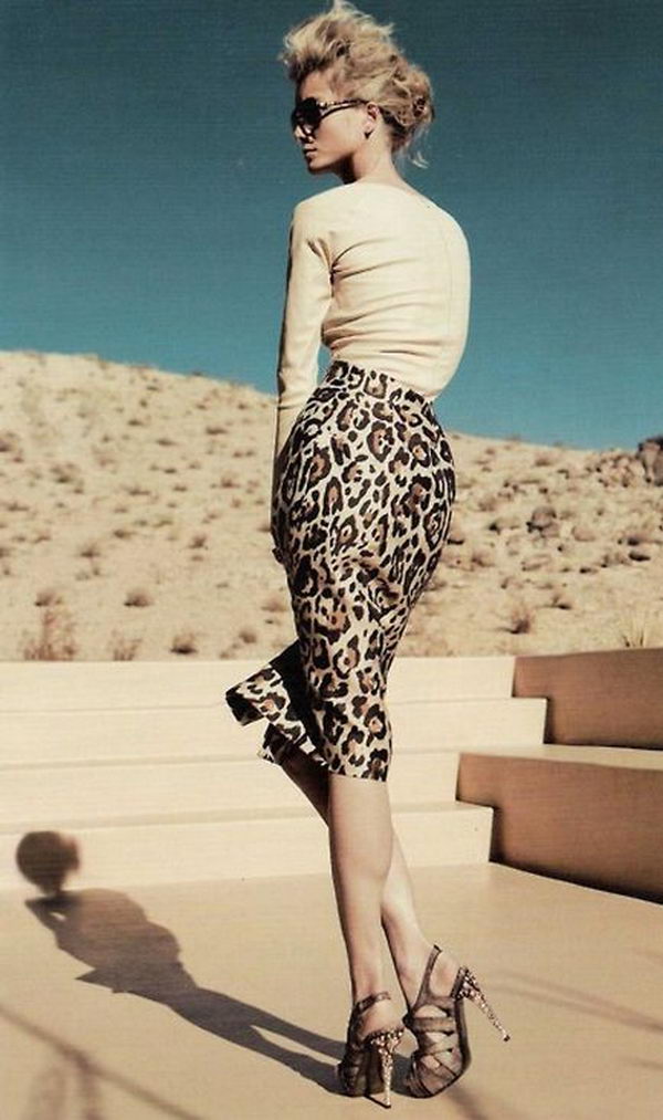 Stylish Pencil Skirt Idea. Shows the legs which keep it decidedly feminine. With a tucked in shirt or belted jacket, the pencil skirt gives you a long, lean line.