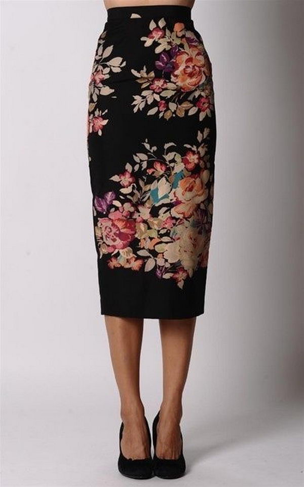 Stylish Pencil Skirt Idea. Shows the legs which keep it decidedly feminine. With a tucked in shirt or belted jacket, the pencil skirt gives you a long, lean line.