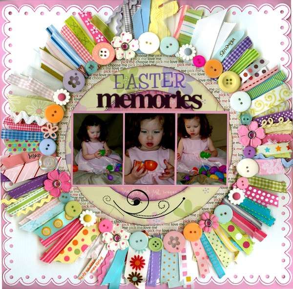 Scrapbook to Collect Easter Memories . Once the Easter pictures are taken, you can use this beautiful scrapbook to collect these pictures and display the good moment and it may recalls your beautiful memory and happy mood at that time. 