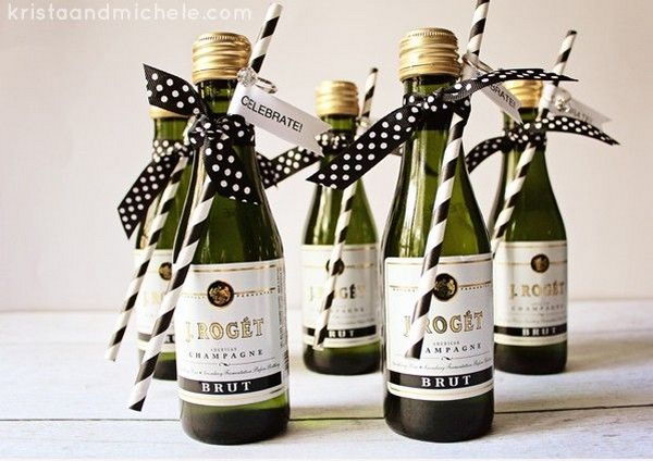 Creative Engagement Party Ideas 2017 Mini Champagne Bottle Engagement Party Favors Glue The Tag On Straw And Hang