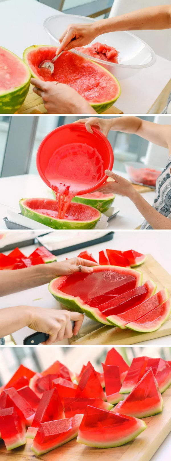 Watermelon Jell O Shots.