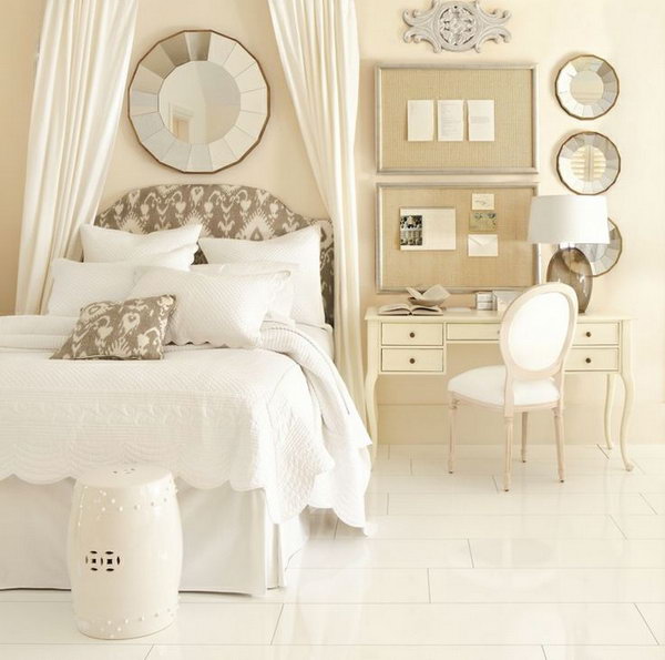 Double Up. Increase the utility of nightstand to serve various purposes, small enough to fit into a tight corner and large enough to accommodate chair making the piece double up as a desk.