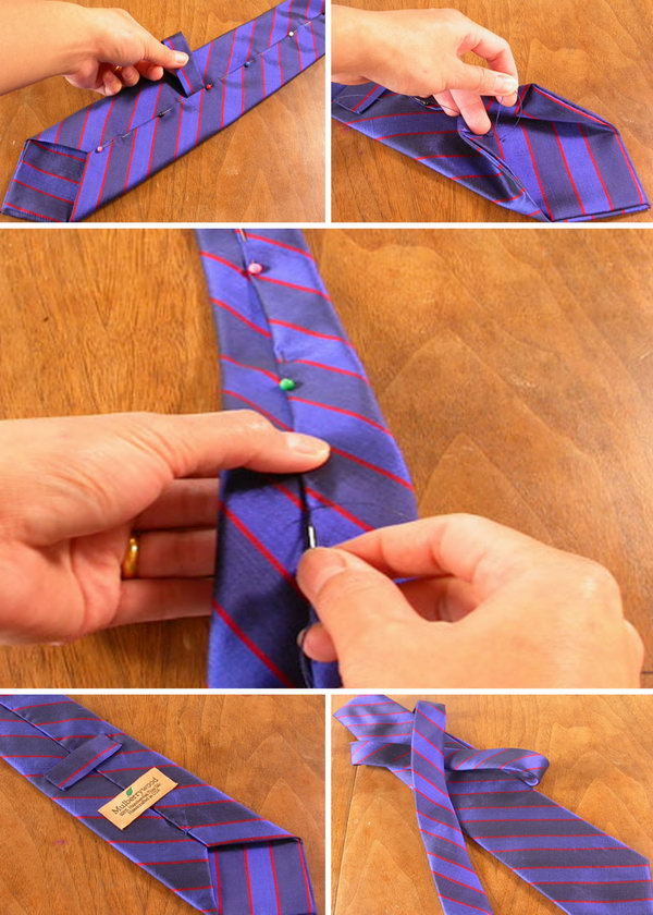 Homemade Tie. This would be a favourite of all the men in your family if you never did it before. Your father will wear it with pride. See the how to do it here.