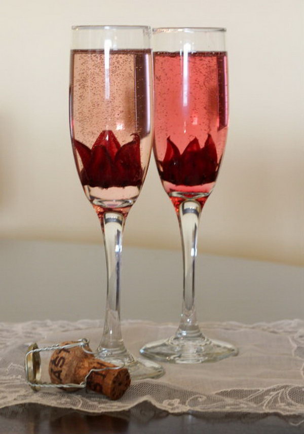 Pear Hibiscus Brunch Cocktail 