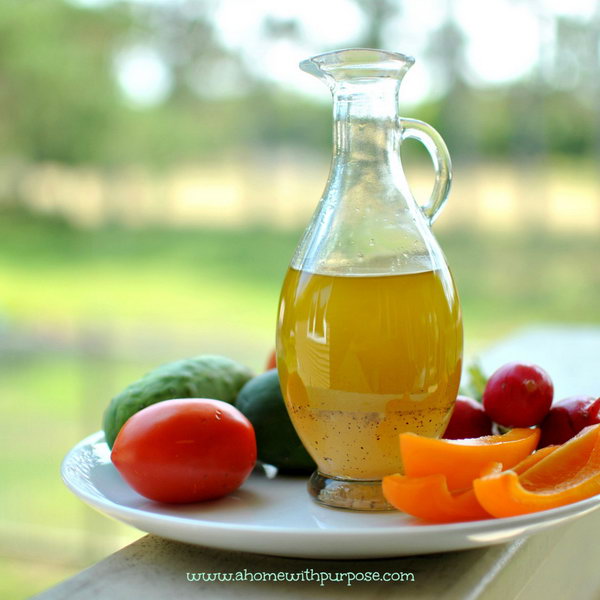Tangy and Sweet Vinaigrette Salad Dressing. Here is a pretty homemade dressing. It is perfect for a fruit salad  for a summer dinner.