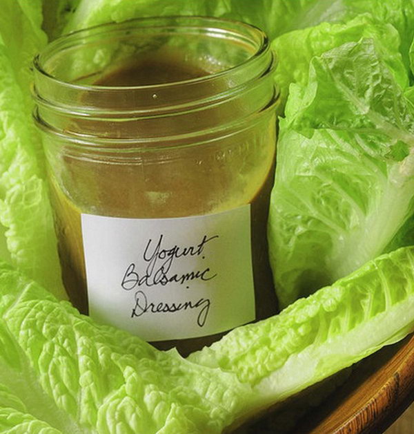 Low Calorie Creamy Balsamic Salad Dressing. If you enjoy  balsamic vinaigrette on your salads,you will love this creamy balsamc dressing very much.