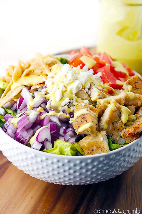 Honey Mustard Chicken Chopped Salad 