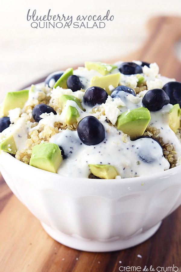 Blueberry Avocado Quinoa Salad 