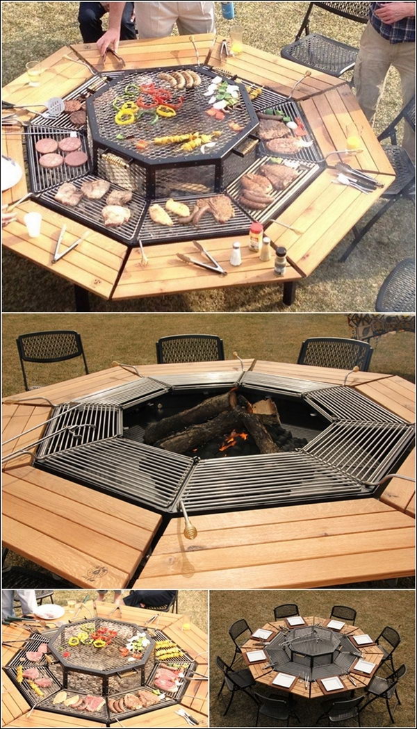 Table Grill & Fire Pit