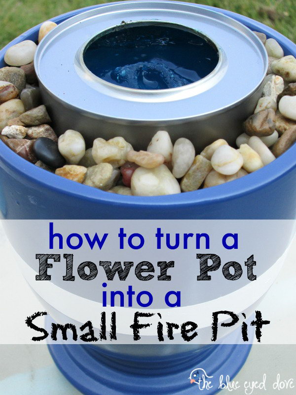 Small Fire Pit with Flower Pot
