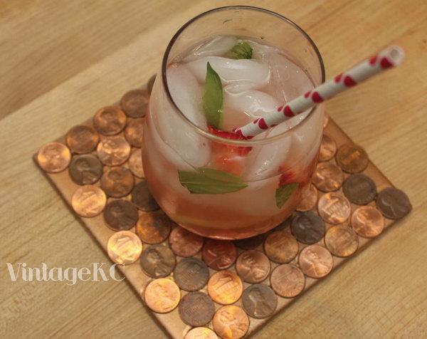 Penny Coasters. The craft is quick and simple and the results are very attractive! Make some for yourself or to give as a gift.
