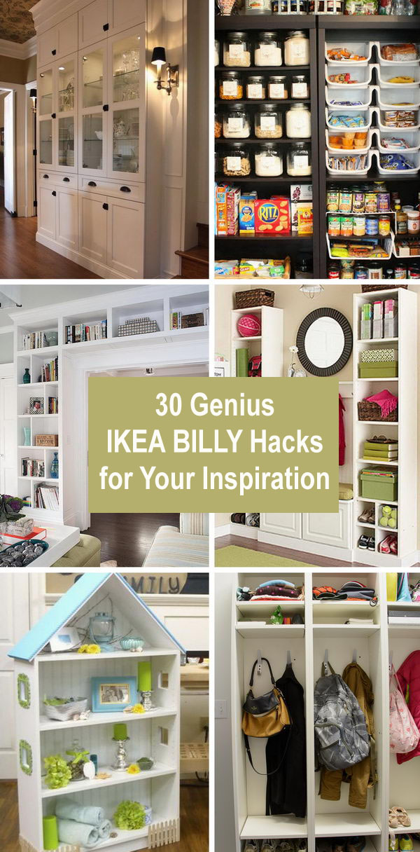 30 Geniali IKEA BILLY Hacks per la tua ispirazione.