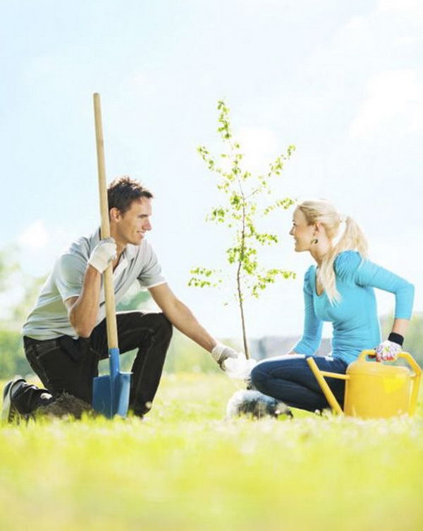 Planting Trees. If you both care about nature, it's great to plant trees together. The trees are also the symbol of your love relationship. 