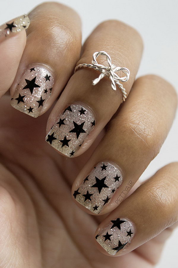 50+ Cool Star Nail Art Designs With Lots of Tutorials and Ideas 2017