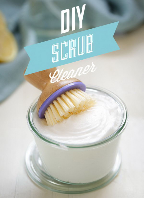 DIY Homemade Scrub Cleaner: Like Soft Scrub. Learn the recipe and tutorial