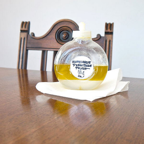 Homemade Furniture Polish. See the tutorial