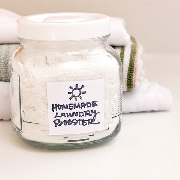 Homemade Dry Laundry Booster. Get the recipe