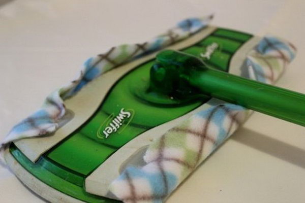 Reusable Swiffer Cloths. See the tutorial