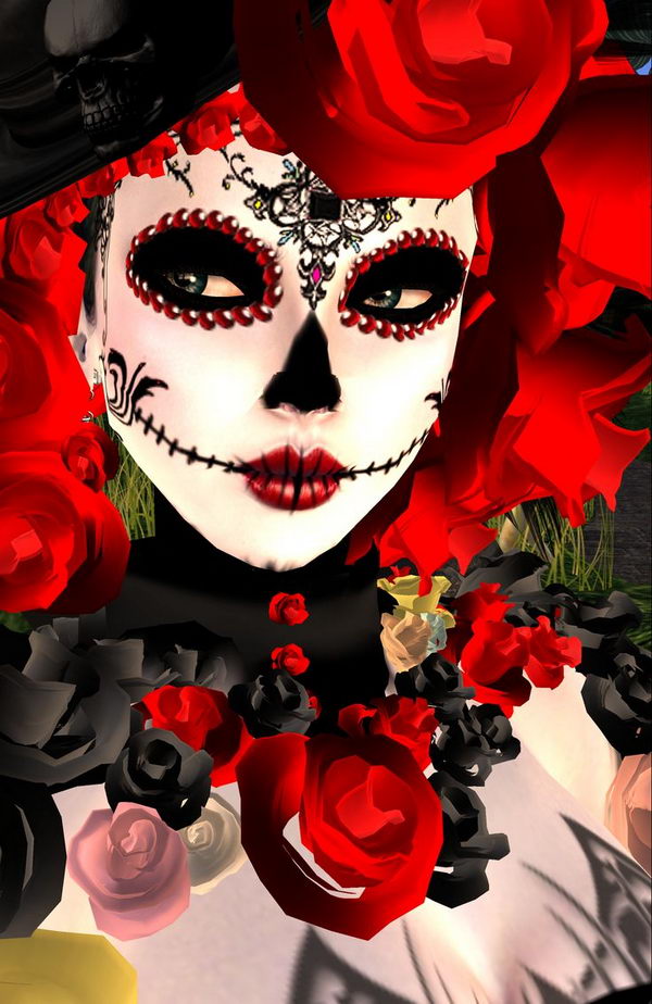 20 Cool Día de los Muertos Sugar Skull Makeup Art Examples 2017