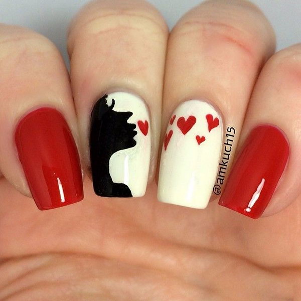 kiss nail art