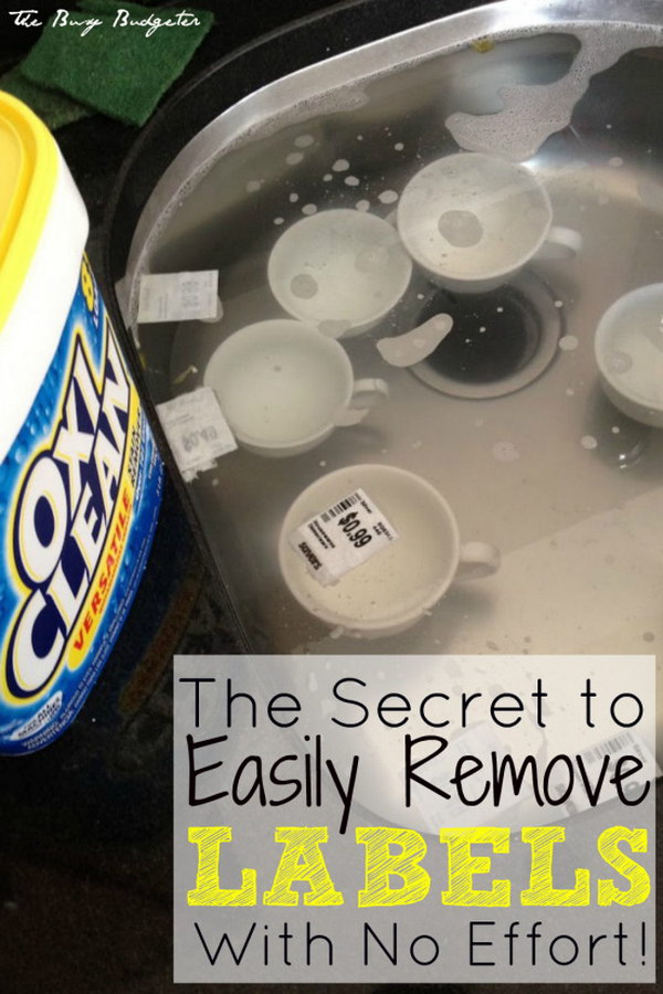 How to Easily Remove Labels off of Anything.