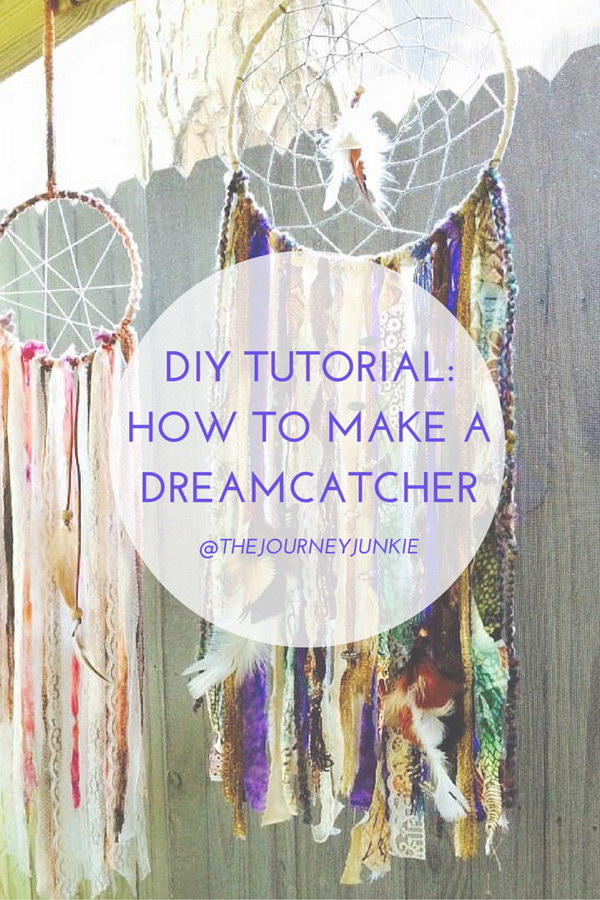 Handmade Dream Catcher Tutorial  . 