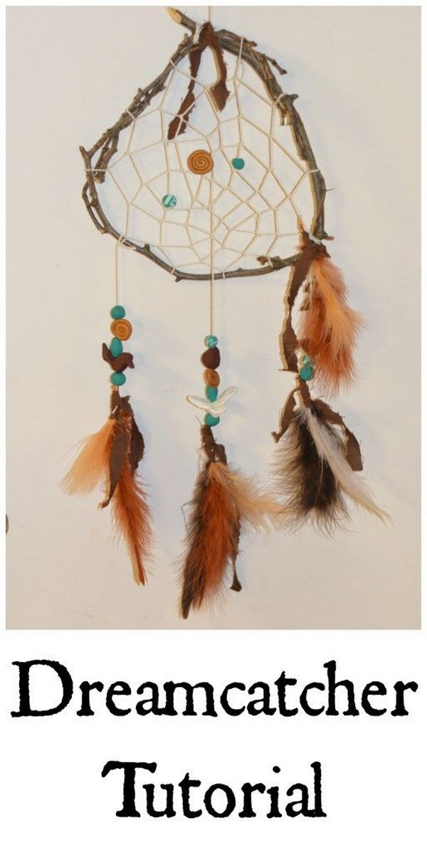Easy Twig Dream Catcher. 