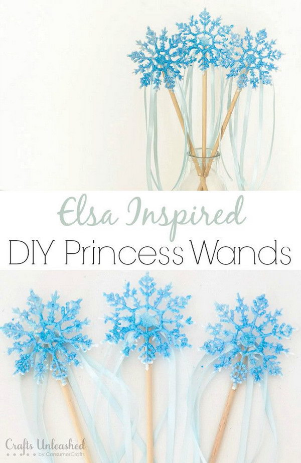 DIY Princess Elsa Inspired Wand.
