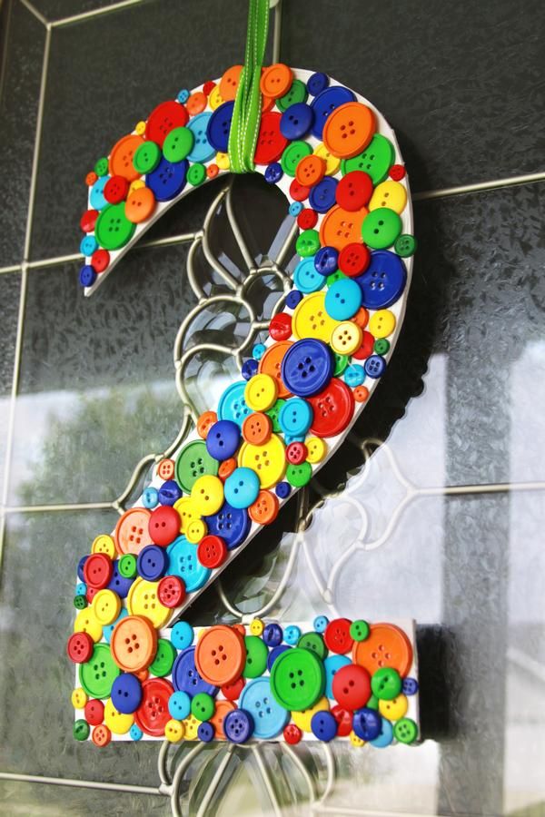 DIY Button Letters