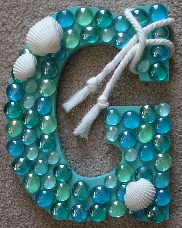 DIY Coastal Letter