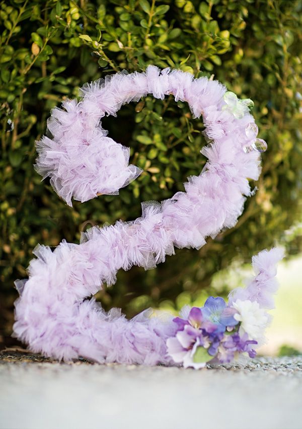 Tutu Fabric Decorated Letter