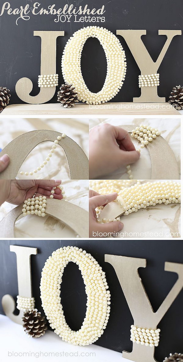 DIY Pearl Letters Tutorial