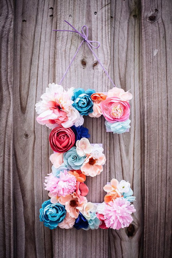 Beautiful  Floral Letter