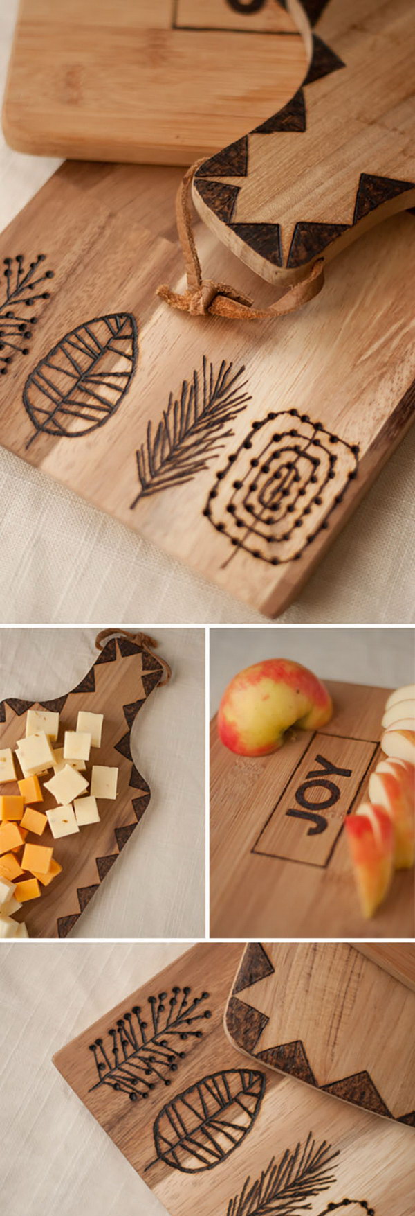 Etched Wooden Cutting Boards. 