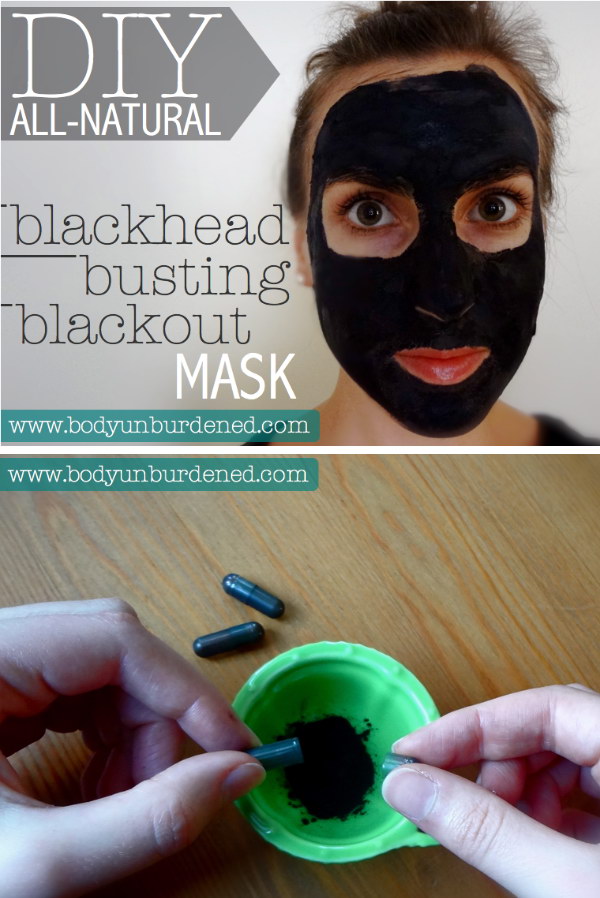 DIY All Natural Blackhead Busting Blackout Mask. 