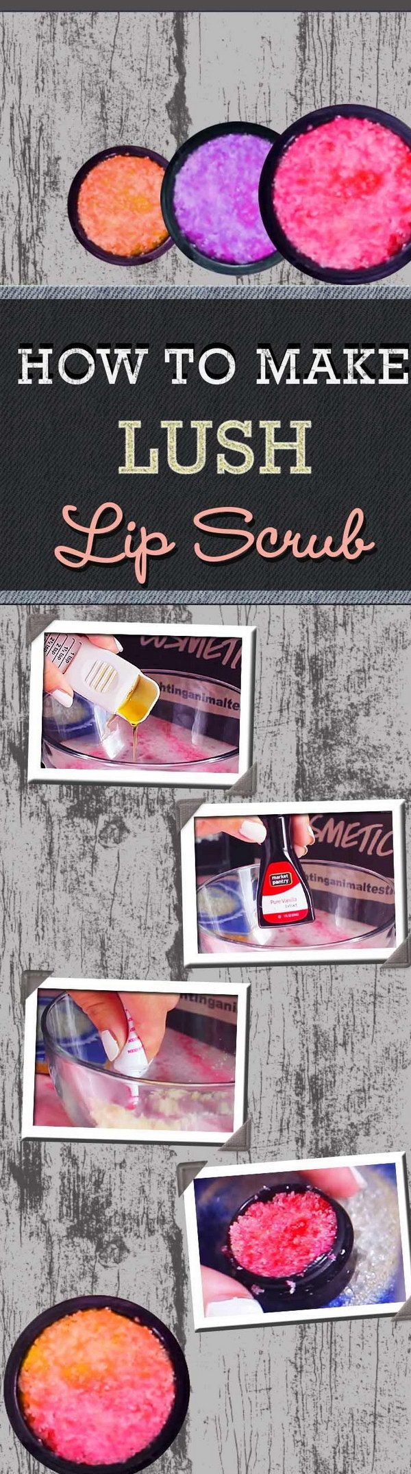 Homemade Lush Lip Scrub. 