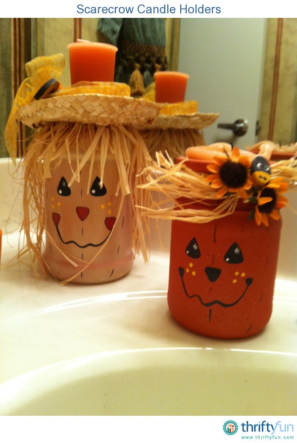 Scarecrow Candle Holders.