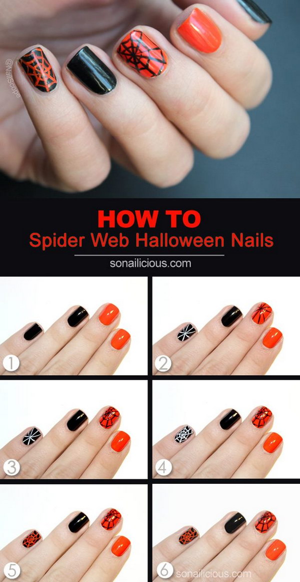 20 Step By Step Halloween Nail Art Design Tutorials 2017