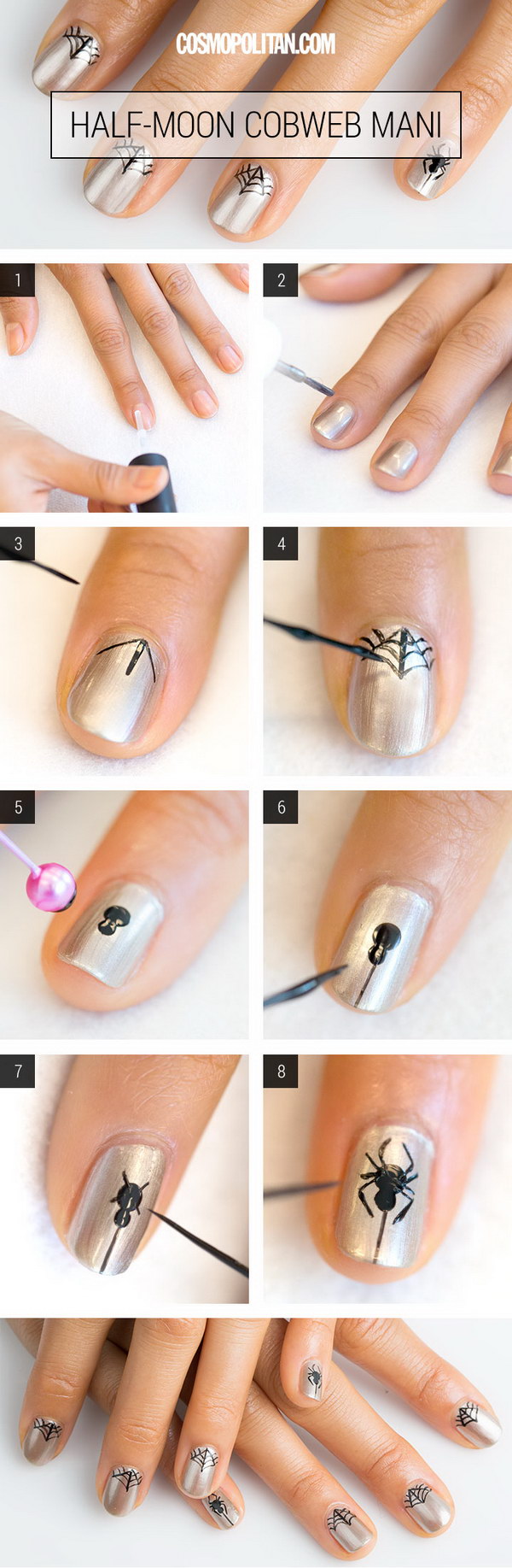 20 Step By Step Halloween Nail Art Design Tutorials 2017