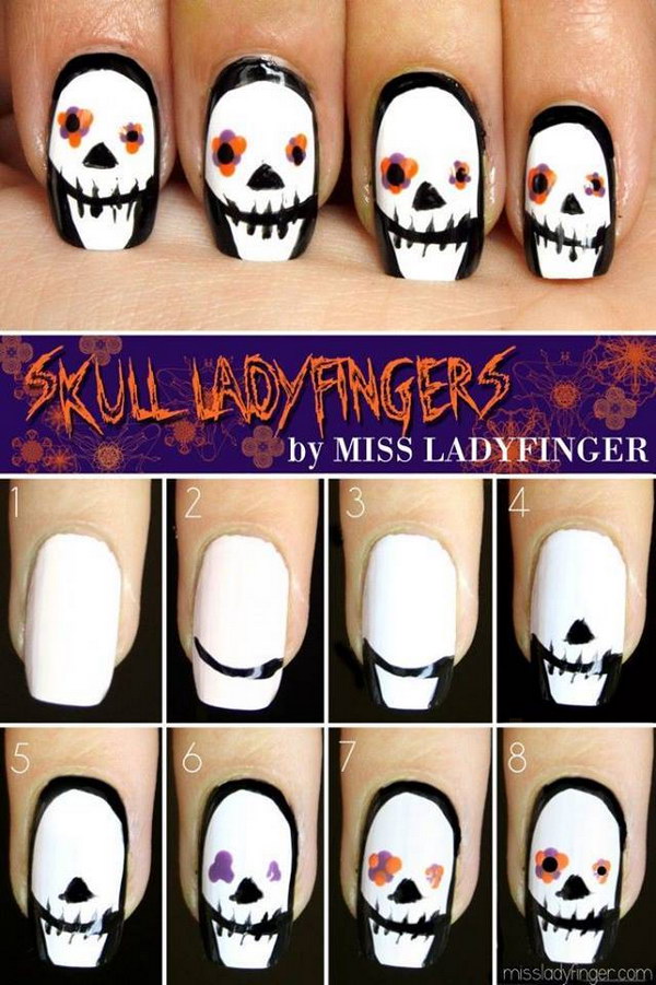 20 StepbyStep Halloween Nail Art Design Tutorials 2022