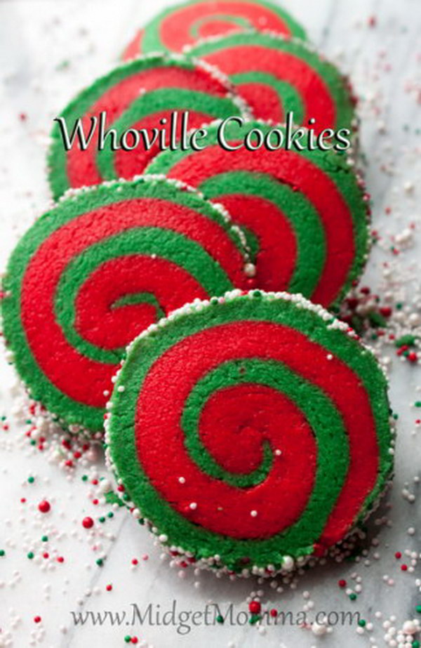 Whoville Christmas Sugar Cookies.