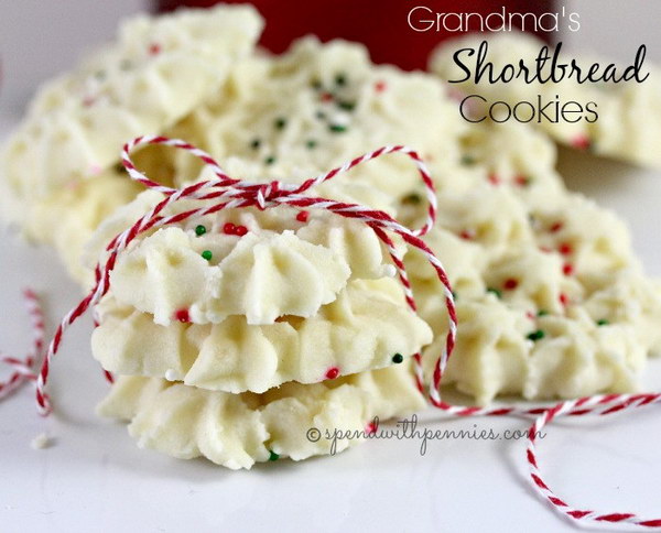 Homemade Shortbread Cookies.