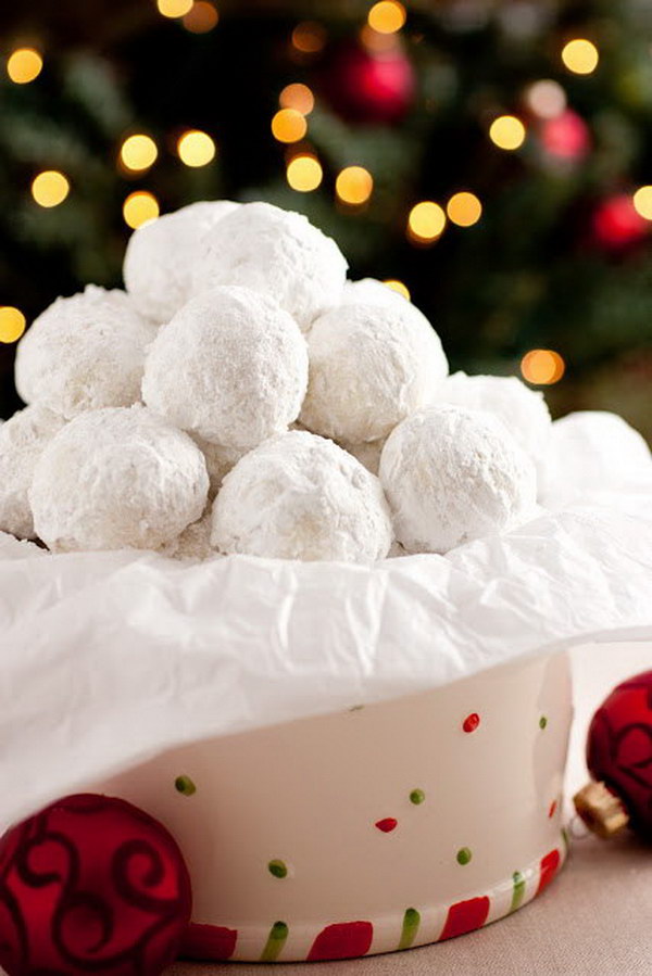 Homemade Snowball Cookies.