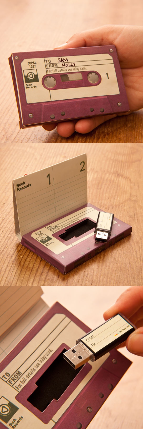 Mix Tape USB Memory Stick. Share your favorite music, photos and any other moments you spent together with your boyfriend with this Memory stick. 