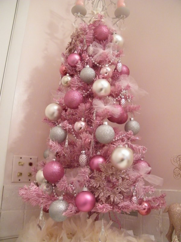 Sweet and Cute Mini Pink Christmas Tree