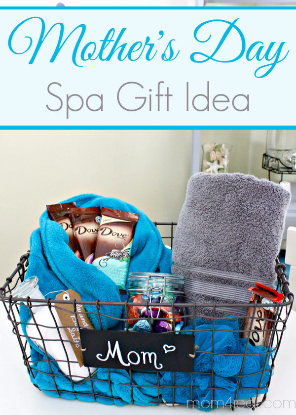 Mother's Day Gift Idea Spa Gift Basket.