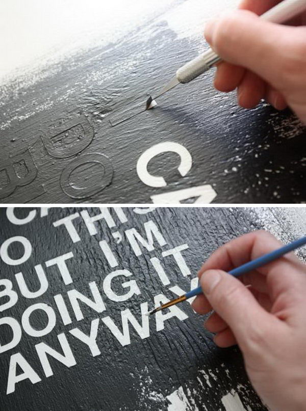 DIY Text Art.
