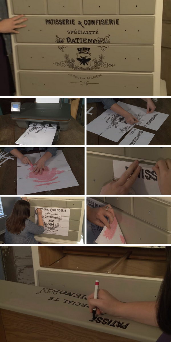 How to Transfer an Image onto Furniture.