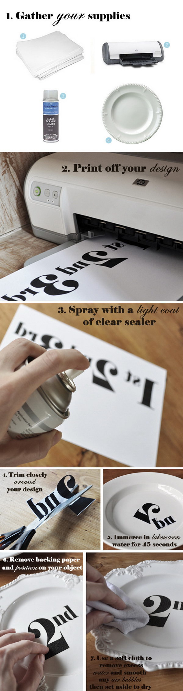 DIY Decal Transfer Tutorial With Waterslide Decal Paper.