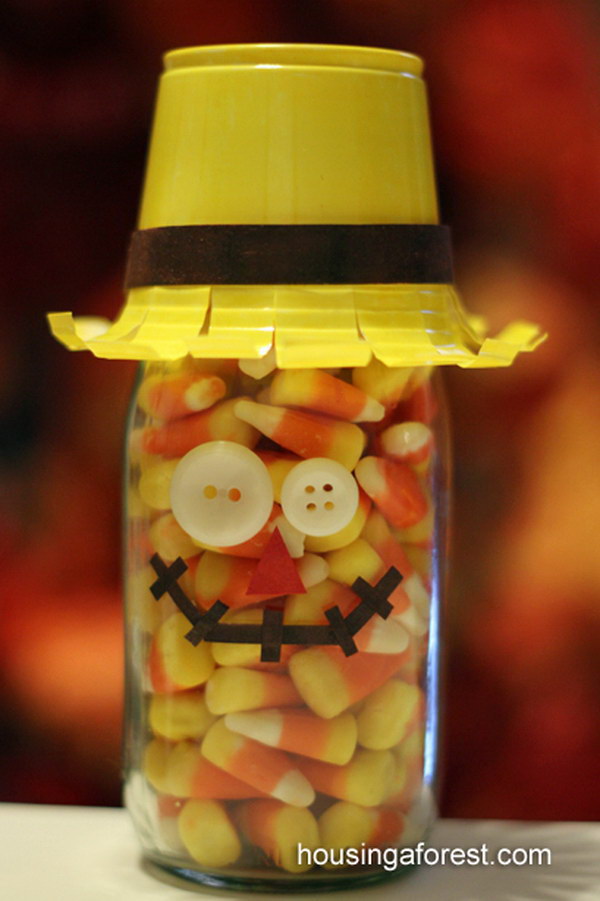 Candy Corn Scarecrow.